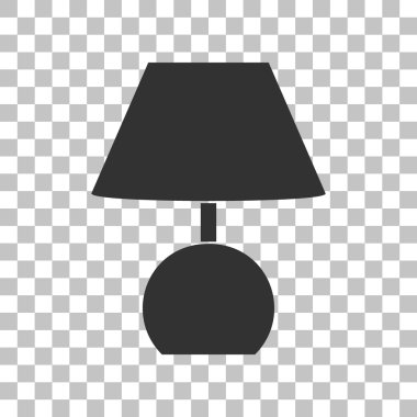 Lamba işareti illüstrasyon. Saydam arka plan üzerinde koyu gri simgesi.