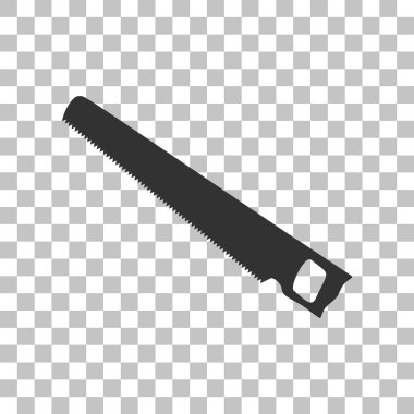 Basit işareti gördüm. Saydam arka plan üzerinde koyu gri simgesi.