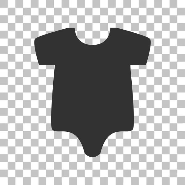 Ilustração do sinal do bebê. Ícone cinza escuro no fundo transparente . — Vetor de Stock