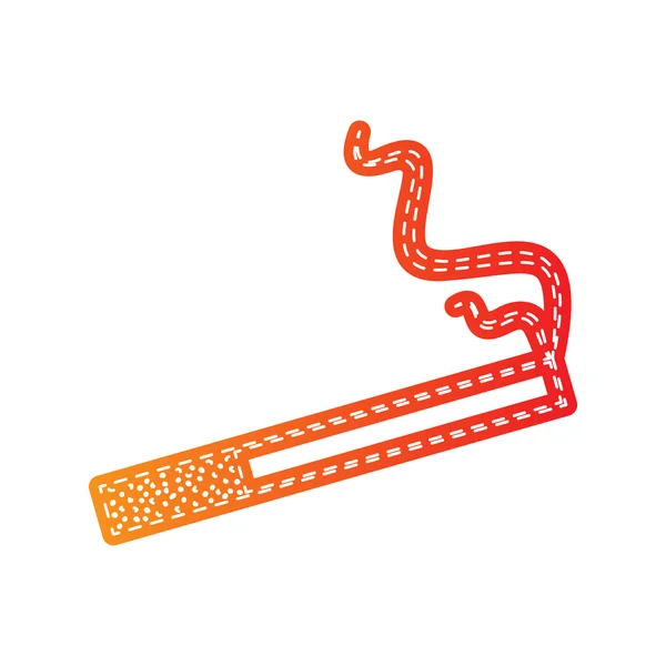 Icono de humo ideal para cualquier uso. Aplicativo naranja aislado . — Vector de stock