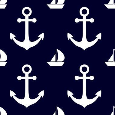 Deniz ve deniz backgrouns. Deniz tema. Şirin Dikişsiz desen tasarım. Vektör çizim.