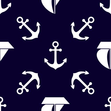 Deniz ve deniz backgrouns. Deniz tema. Şirin Dikişsiz desen tasarım. Vektör çizim.