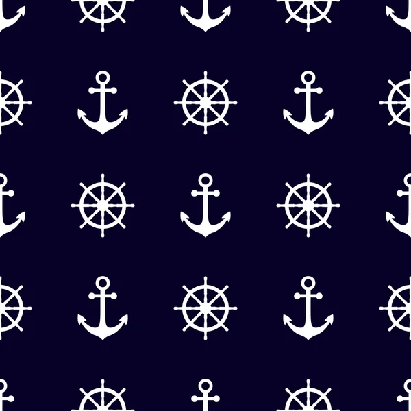 Fondos marinos y náuticos. Tema del mar. Lindo diseño de patrones sin costura. Ilustración vectorial . — Vector de stock