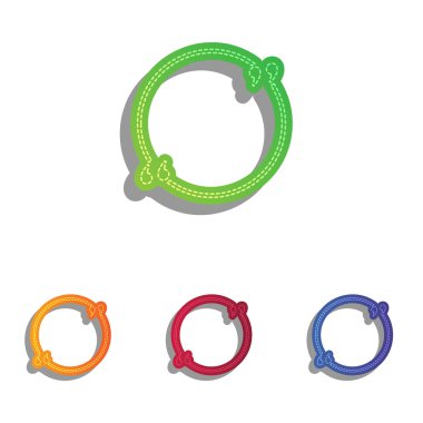 Metin tırnak işareti. Derma aplike Icons set.