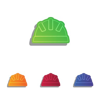 Bebek işareti illüstrasyon. Derma aplike Icons set.