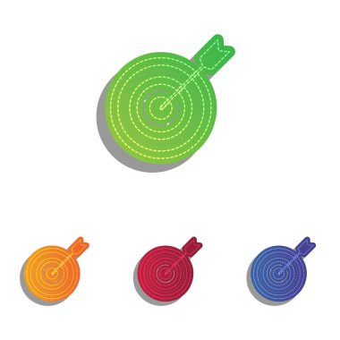 Dart ile hedef. Derma aplike Icons set.