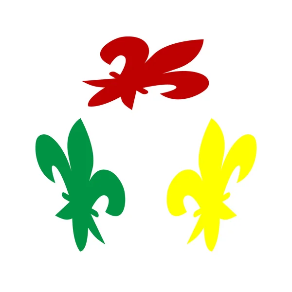 Element för design. Isometrisk stil av röda, gröna och gula ikonen. — Stock vektor