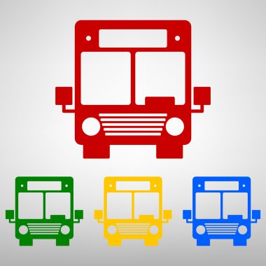 Otobüs Düz Simgesi