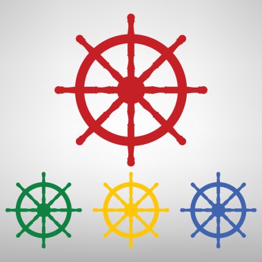 Gemi tekerlek. illüstrasyon