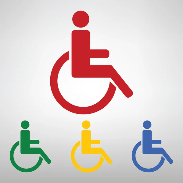Engelli işareti simgesi — Stok Vektör