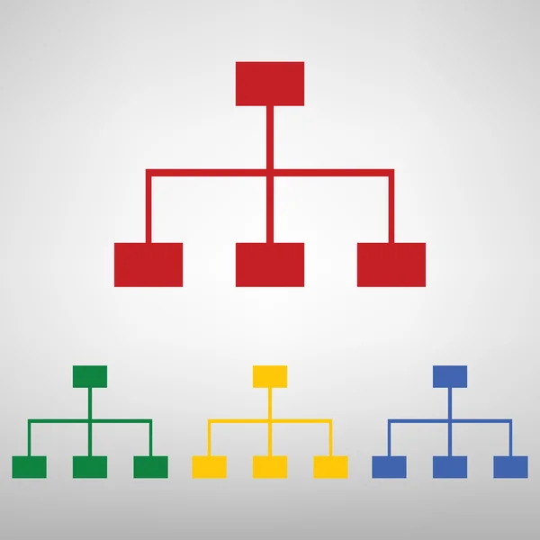 Ícone do mapa do site para seus projetos —  Vetores de Stock