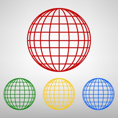 Dünya küre - Icon set