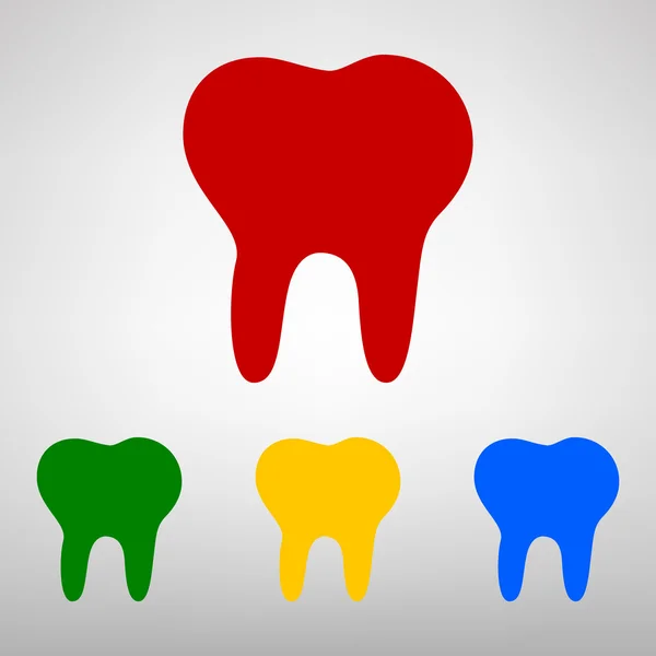 Набор значков зубов — стоковый вектор