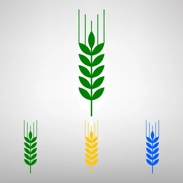 Set di icone di grano — Vettoriale Stock