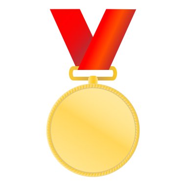 Boş Yuvarlak parlak altın metal