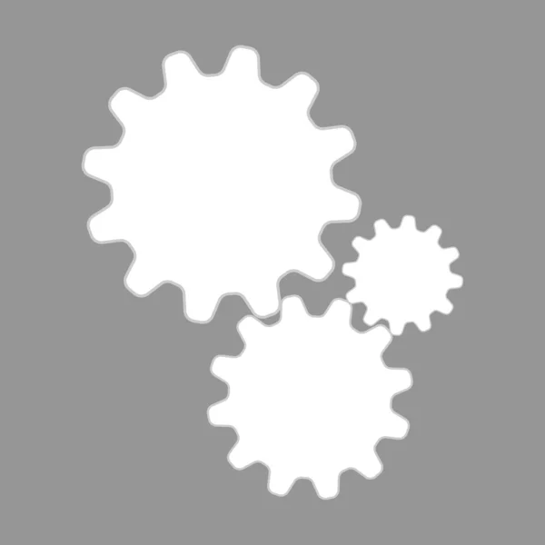 Icône Paramètres plats — Image vectorielle