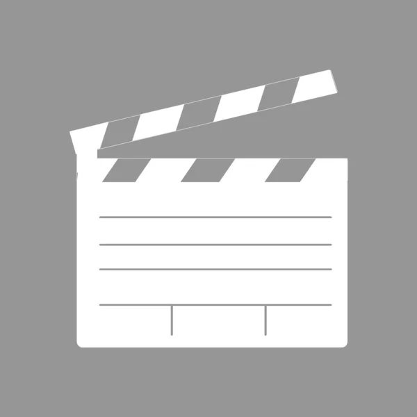 Platte sinema pictogram — Stockvector