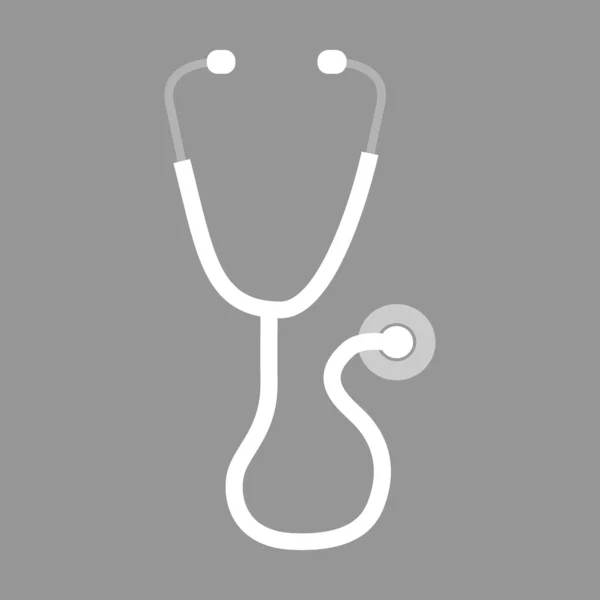 Stetoscop pictograma plat — Vector de stoc