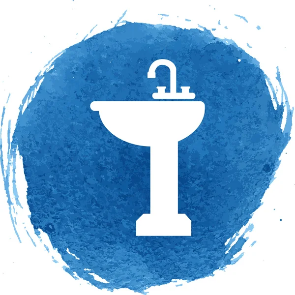 Bathroom sink icon — Stock Vector