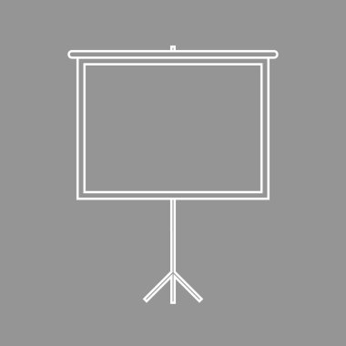 Projeksiyon ekran simgesini