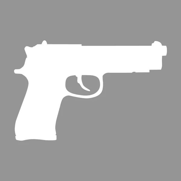 Gun lapos ikon — Stock Vector