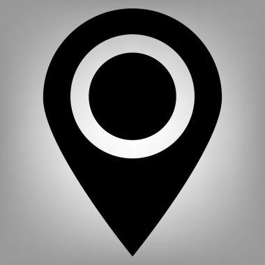 Konum belirleyici düz simgesi