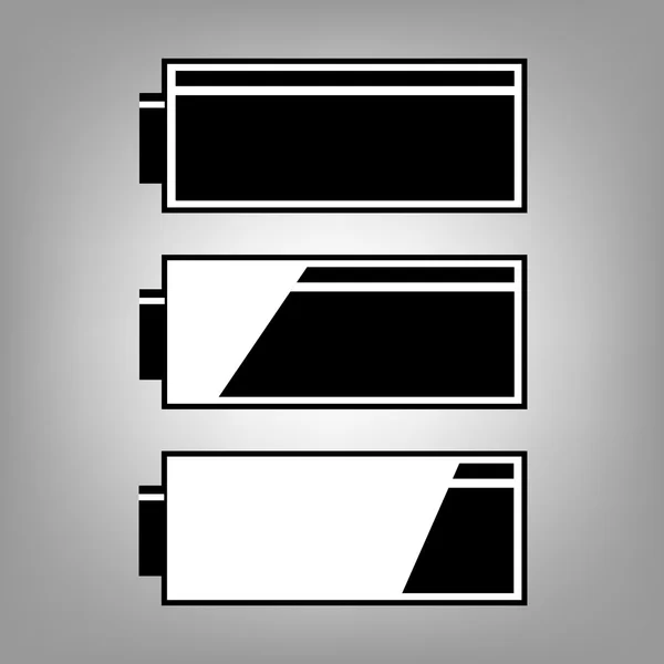 Icône plate batterie — Image vectorielle