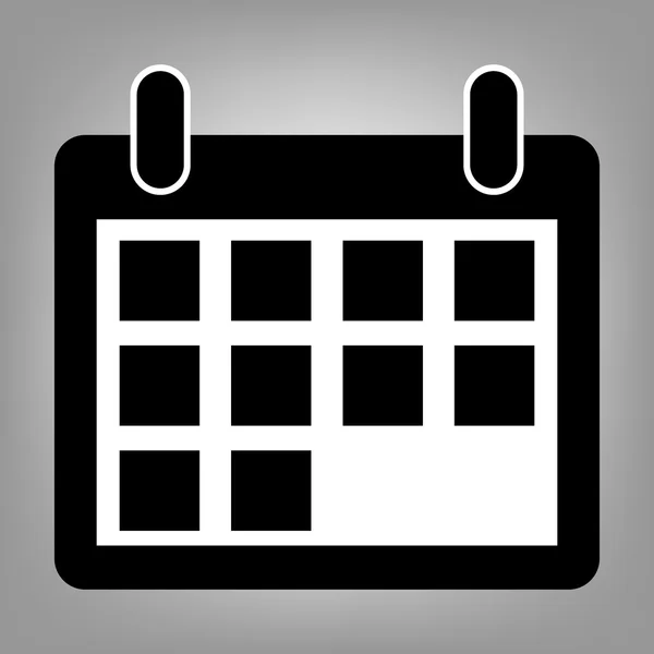 Επίπεδο εικονίδιο ημερολογίου — Διανυσματικό Αρχείο