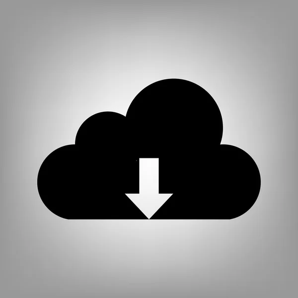 Icona piatto nuvola — Vettoriale Stock