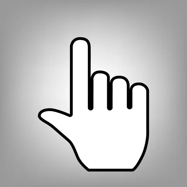 Ręczna ikona płaska — Wektor stockowy