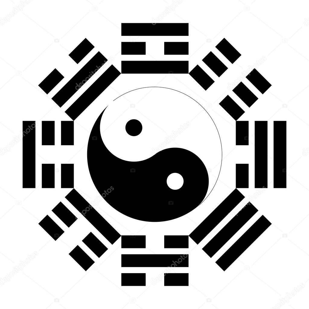 Feng shui brújula signo vector, gráfico vectorial © Asmati1702gmail