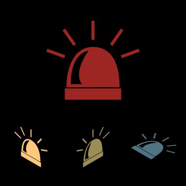 Polis signale Icon set
