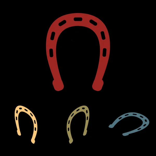 Conjunto de ícones em ferradura —  Vetores de Stock