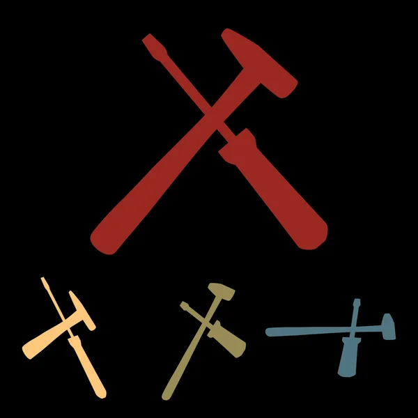 Symbolset für Werkzeuge — Stockvektor