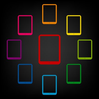 Bilgisayar tablet simgesi