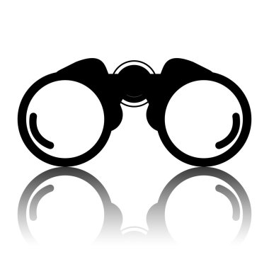 binoküler ikon vektör çizimi