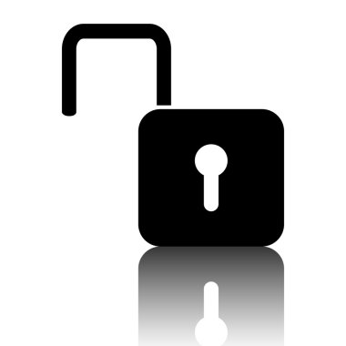 ikonun kilidini aç. vektör illüstrasyonu