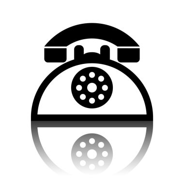 Retro telefon simgesi