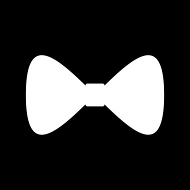 Vektör siyah papyon simgesi