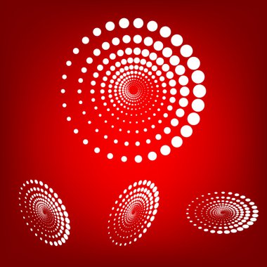 Soyut teknoloji çevrelerinde vektör tasarım öğesini ayarlayın. İzometrik