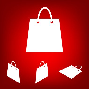 Alışveriş çantası - vektör çizim set