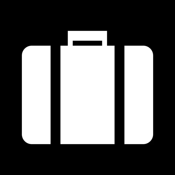 Riefcase zwart-wit pictogram — Stockvector