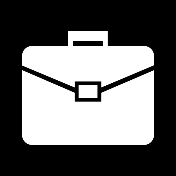 Riefcase black and white icon — Stock Vector
