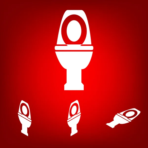 Toilet Icon  set. Isometric effect — Stock Vector