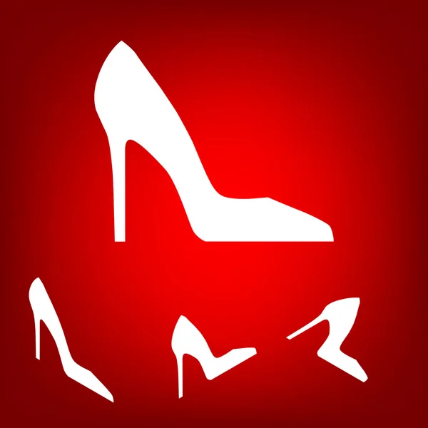 女性の靴のアイコン — ストックベクタ