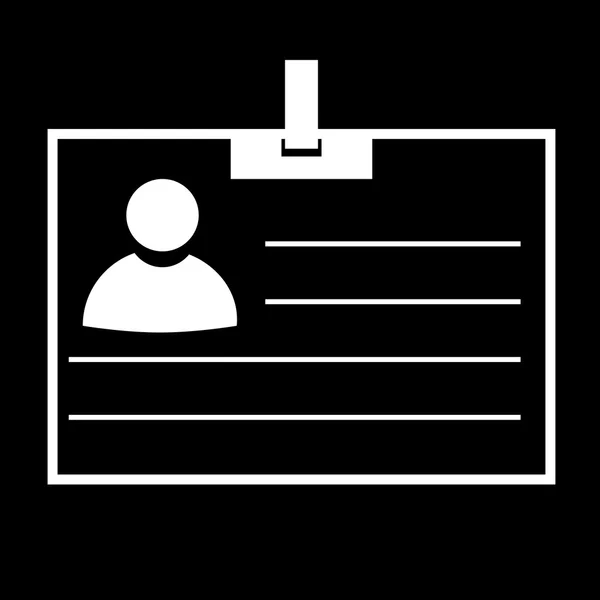 Icono de tarjeta ID — Vector de stock