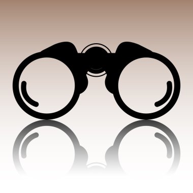 binoküler ikon vektör çizimi