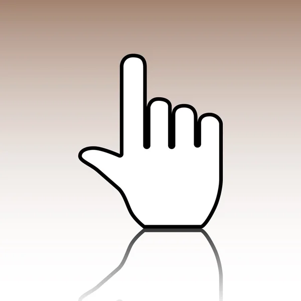Black Hand icon — Stock Vector