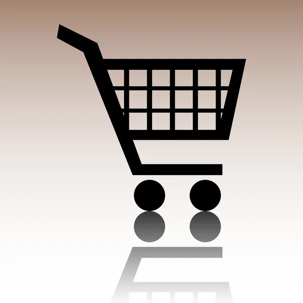 Bevásárló kosár ikonok az online vásárlások-vektor — Stock Vector