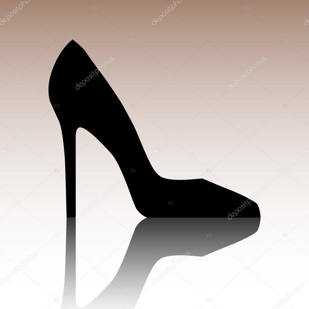 Woman shoe icon. Vector illustration